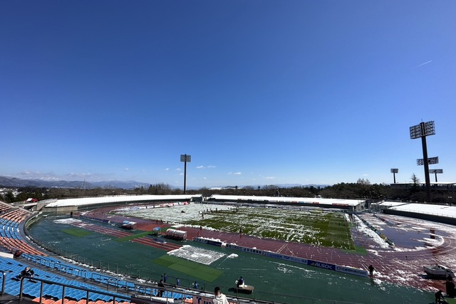 3月19日(日) 宮崎戦 とうほう・みんなのスタジアム 除雪作業 ご協力の御礼