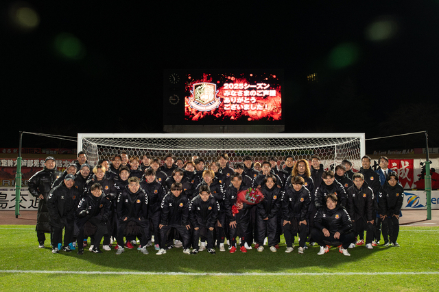 11月29日(土) 宮崎戦にてボランティア感謝セレモニー、2025シーズンホーム最終戦セレモニー、宮崎智彦選手の引退セレモニーを行いました