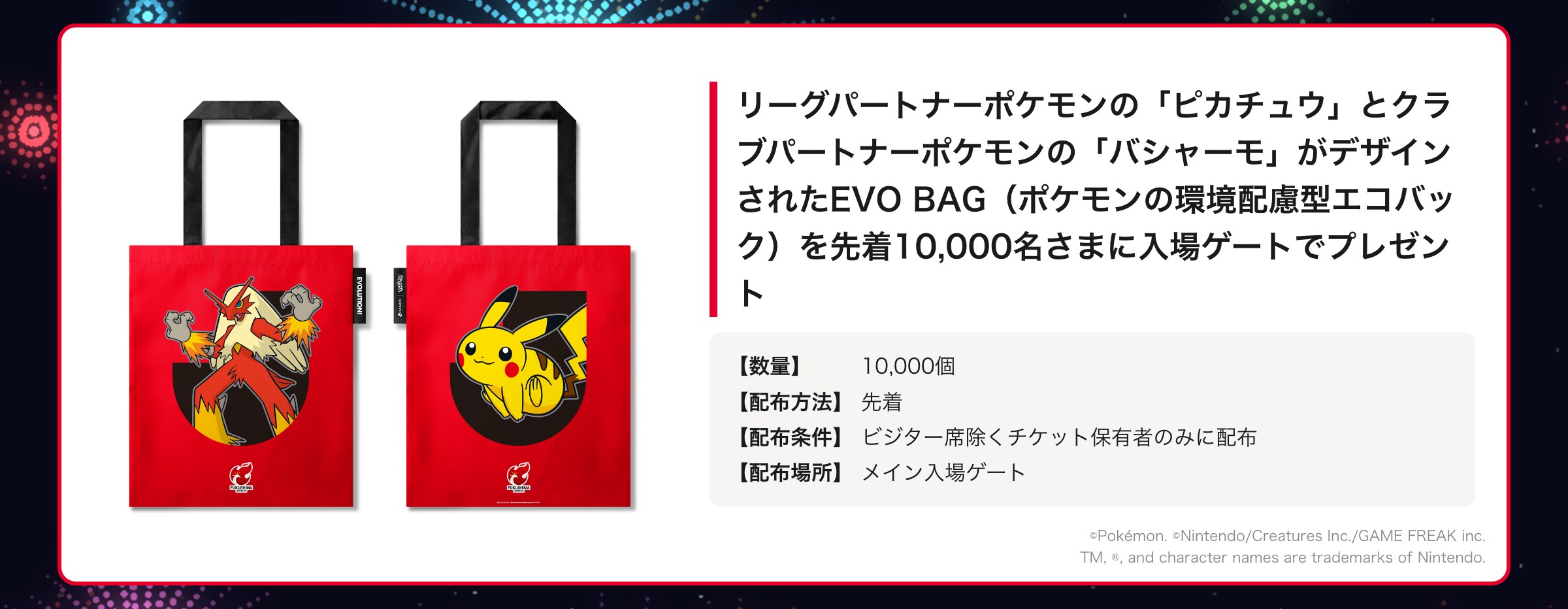 EVO BAGを先着10,000名さまにプレゼント